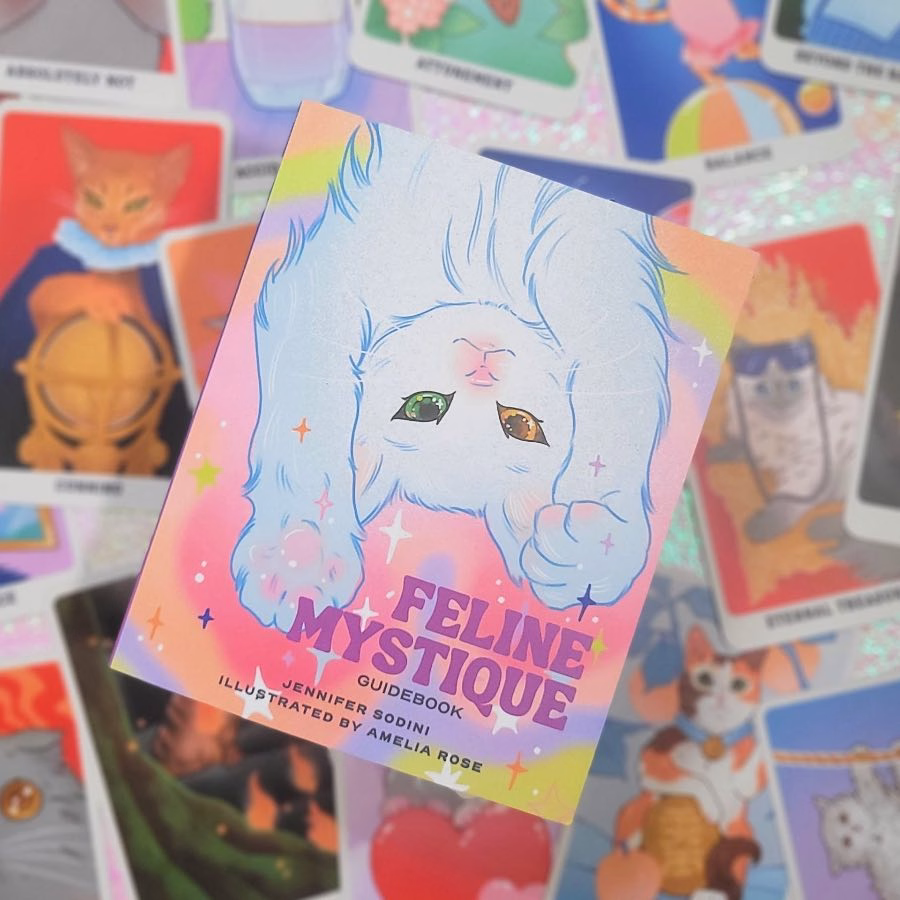 Feline Mystique deluxe oracle collection by Jennifer Sodini
