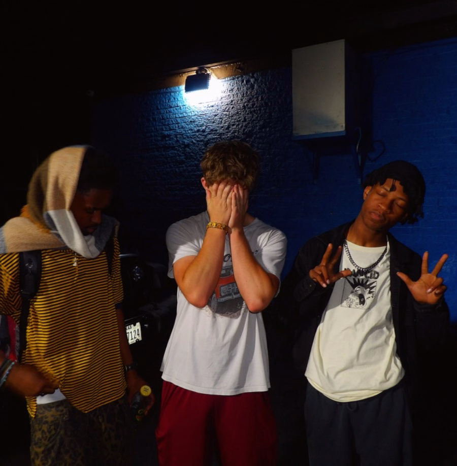 Sean Trea with collaborators, the fleece rabbit